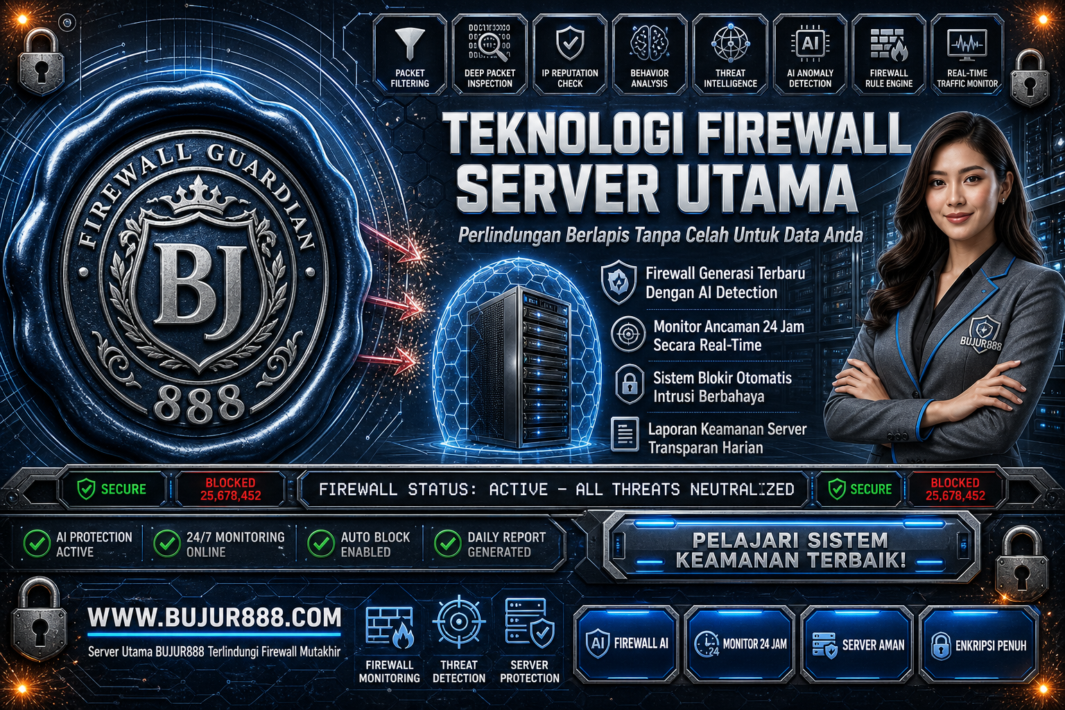 Bujur888 ❀ Potret Lengkap Teknologi Firewall Yang Menjaga Server Utama